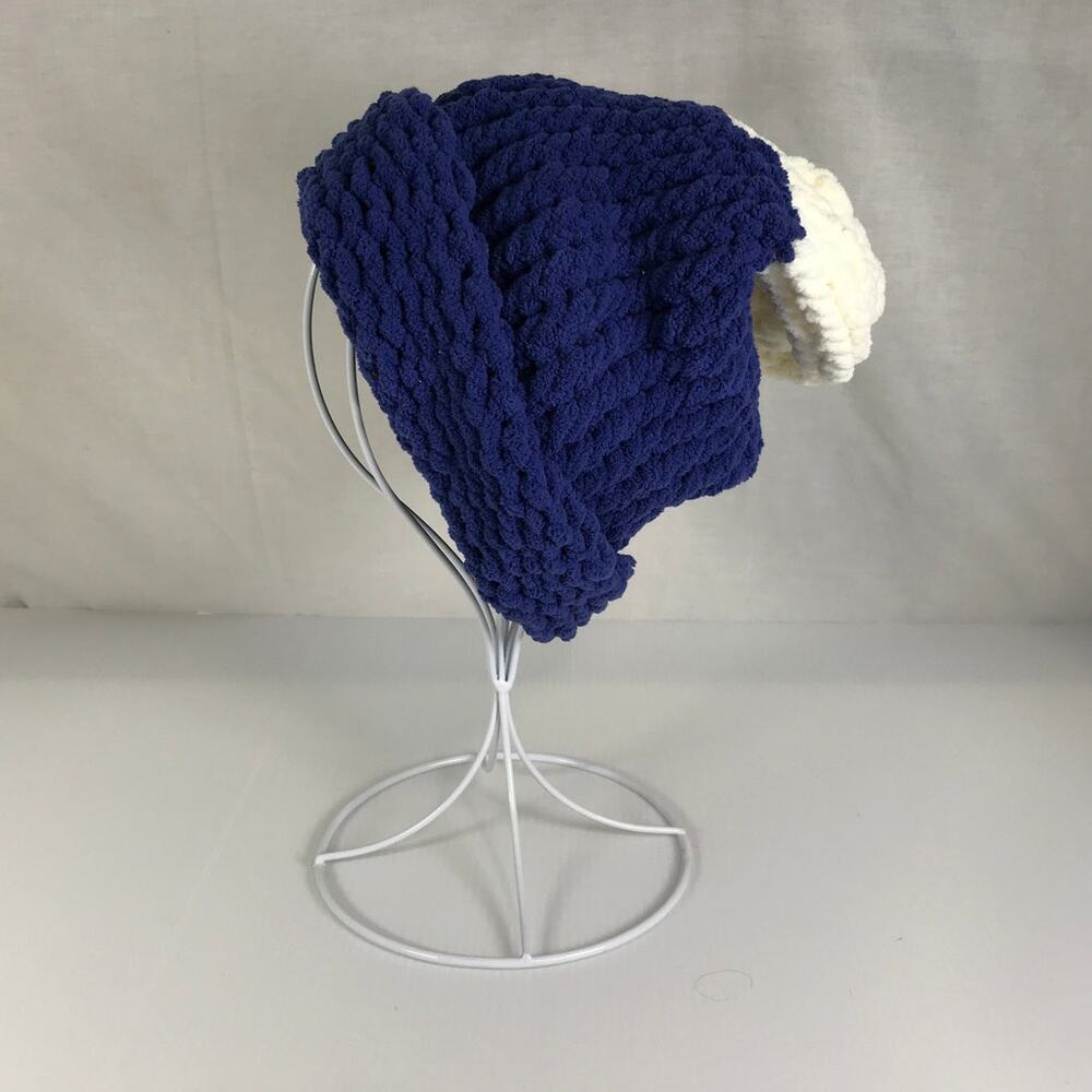 NWT Handmade Chunky Knitted Multicolor Textured Adult Slouchy Beanie